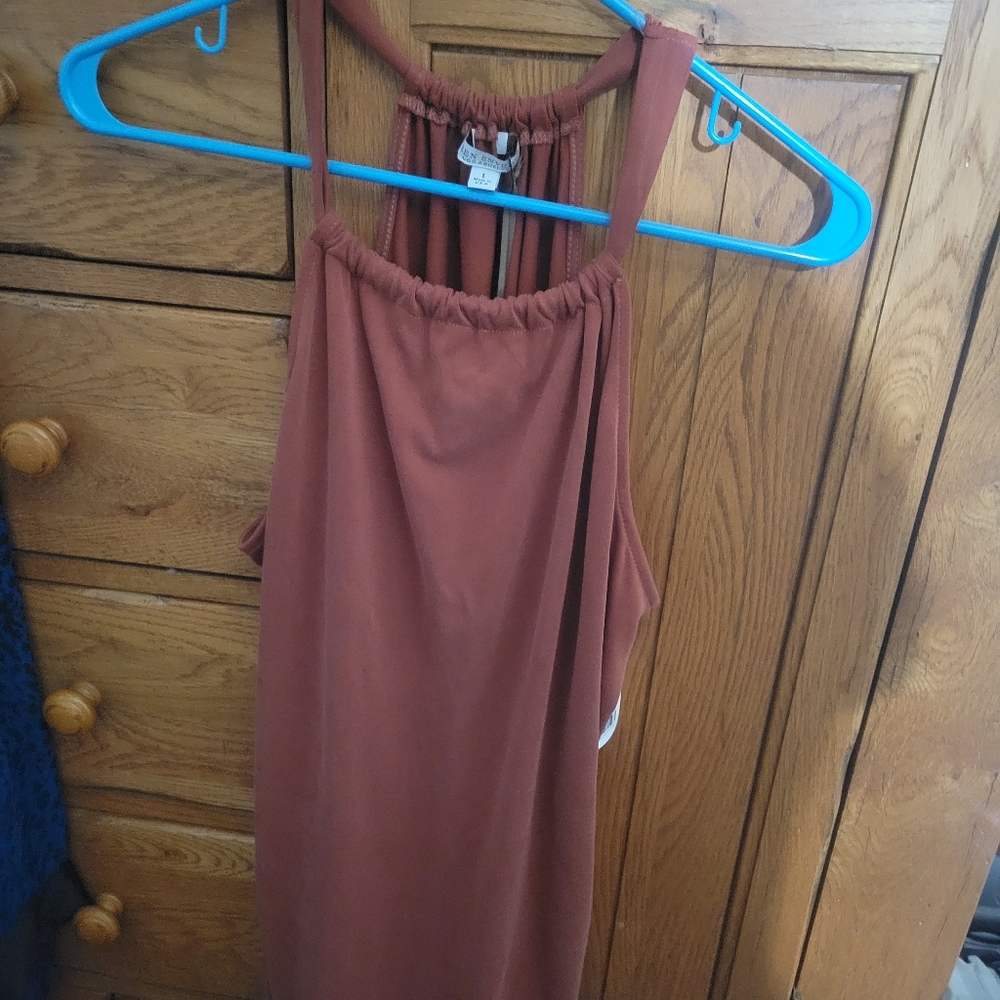 Green Envelope Halter Top